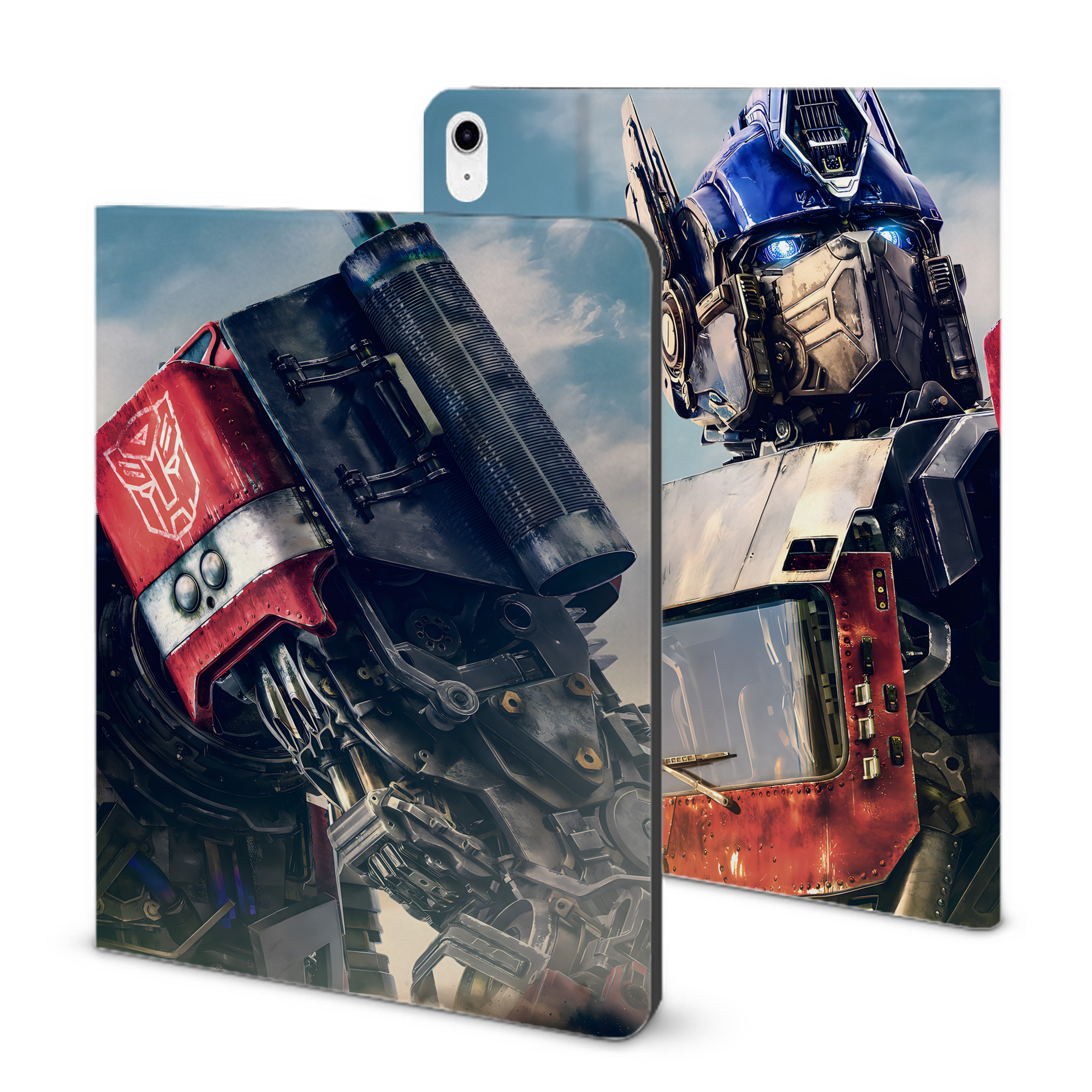（画像用） Transformers トランスフォーマー IPad ケース ブック型 PUレザー TPU 耐衝撃 軽量 薄型 ペン収納なし 全面保護 IPad 各モデル対応